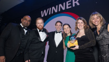 (L-R) Presenter Azhar Zaman, head of direct sales, CTRL
Print, innocent team and compere Michaela Strachan
